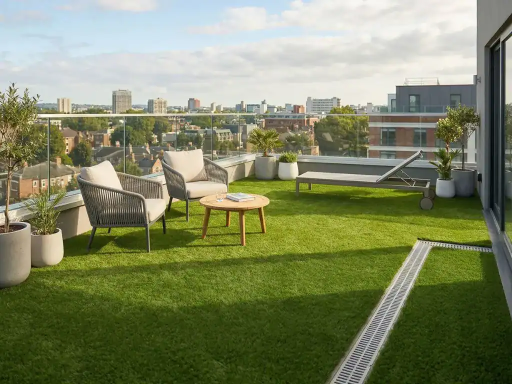 artificial grass turf instalaltion service costa blanca buildworks CTA terrace and balcony